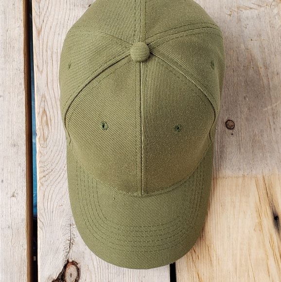 Unisex Olive 6 Panel Baseball Cap 🧢 - Picture 2 of 5